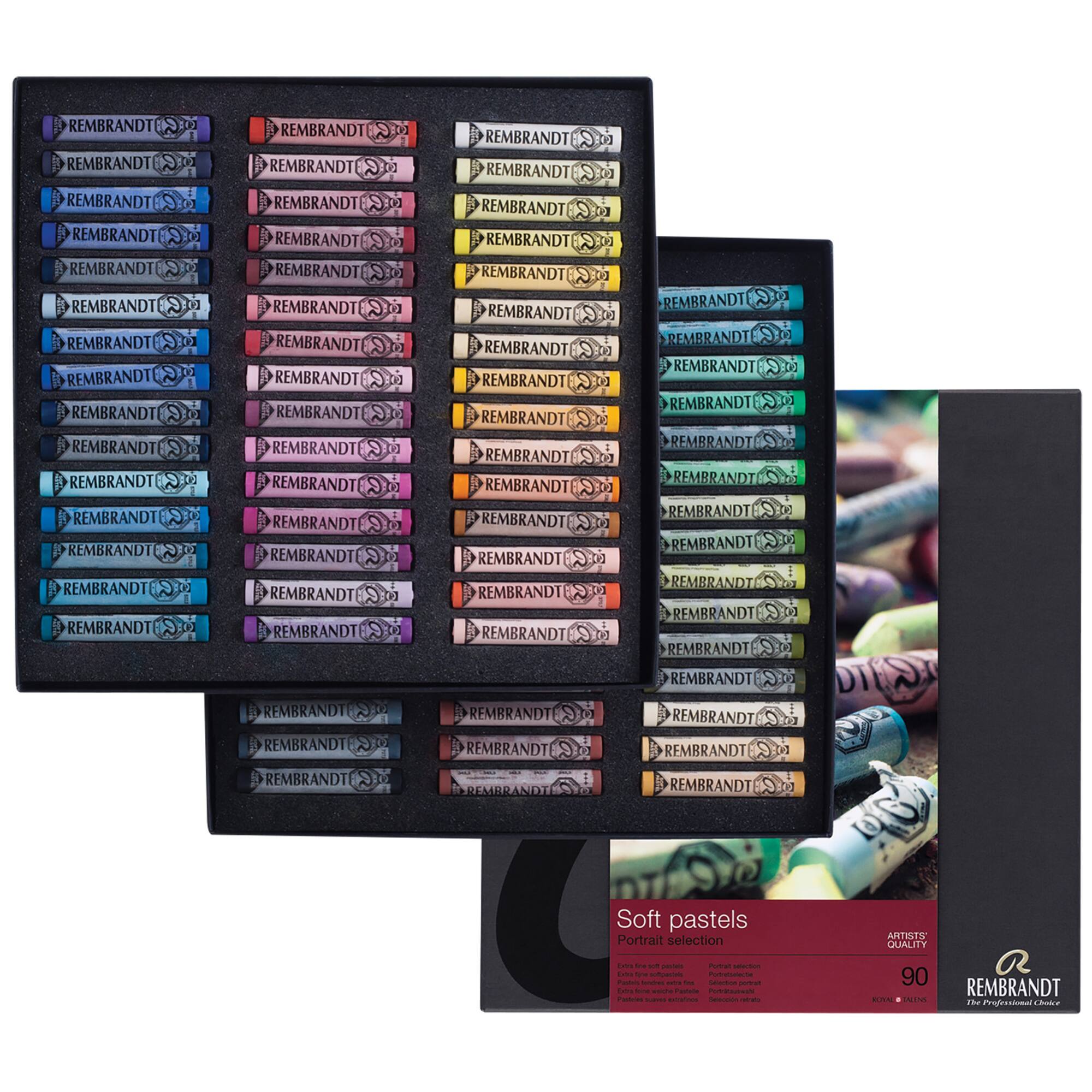 Rembrandt 90 Full Sticks Portrait Selection Soft Pastel Set
